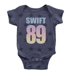 Lover Era Swift 89 Birth Year Music Fan TTPD Infant One-Piece Romper Bodysuit and Toddler T-shirt Navy Blue STAR