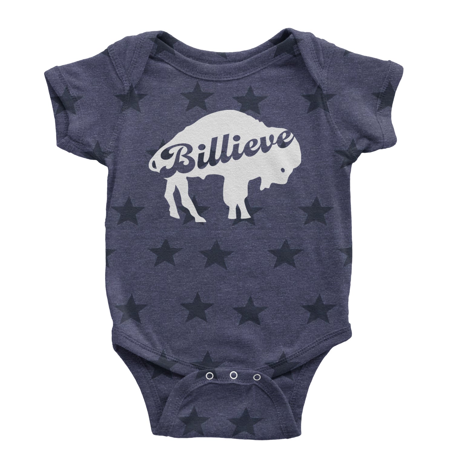 Billieve Bills Mafia Infant One-Piece Romper Bodysuit and Toddler T-shirt Navy Blue STAR