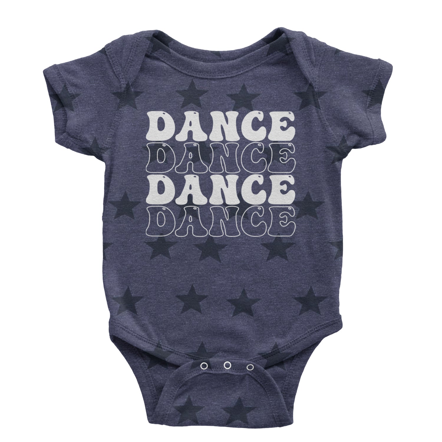 Dance Dance Dance Dance Infant One-Piece Romper Bodysuit and Toddler T-shirt Navy Blue STAR