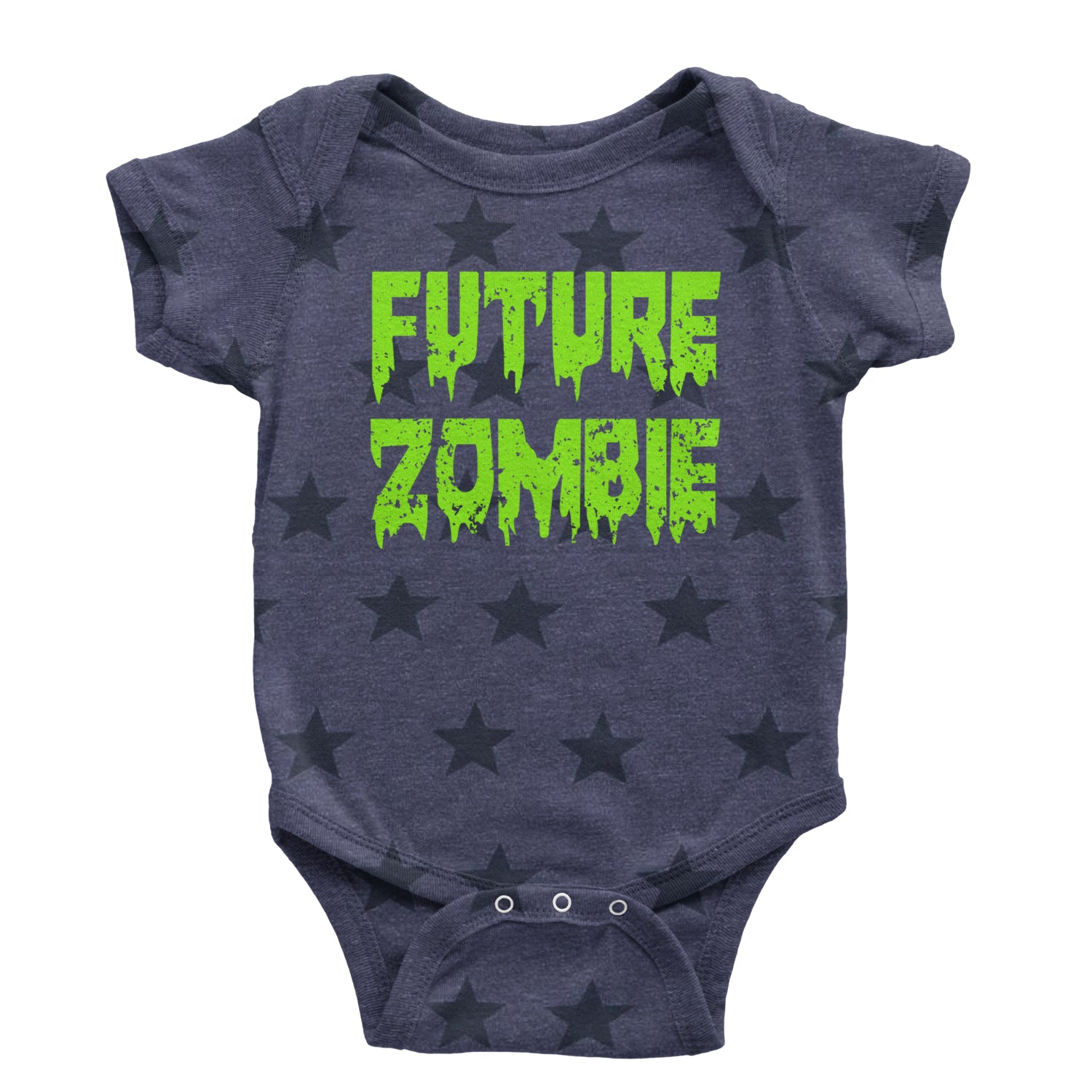 Future Zombie Horror Infant One-Piece Romper Bodysuit and Toddler T-shirt Navy Blue STAR