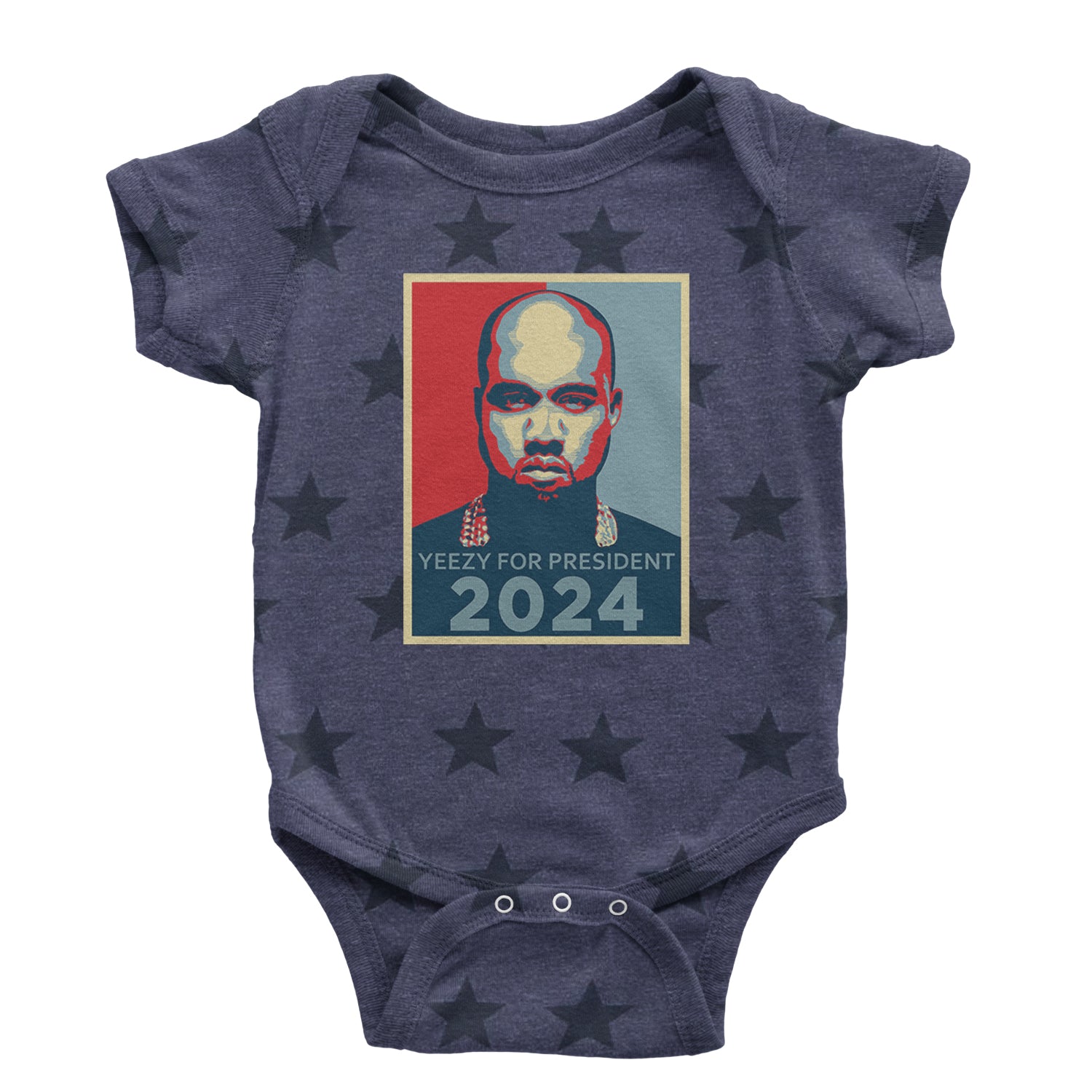 Yeezus For President Vote for Ye Infant One-Piece Romper Bodysuit and Toddler T-shirt Navy Blue STAR