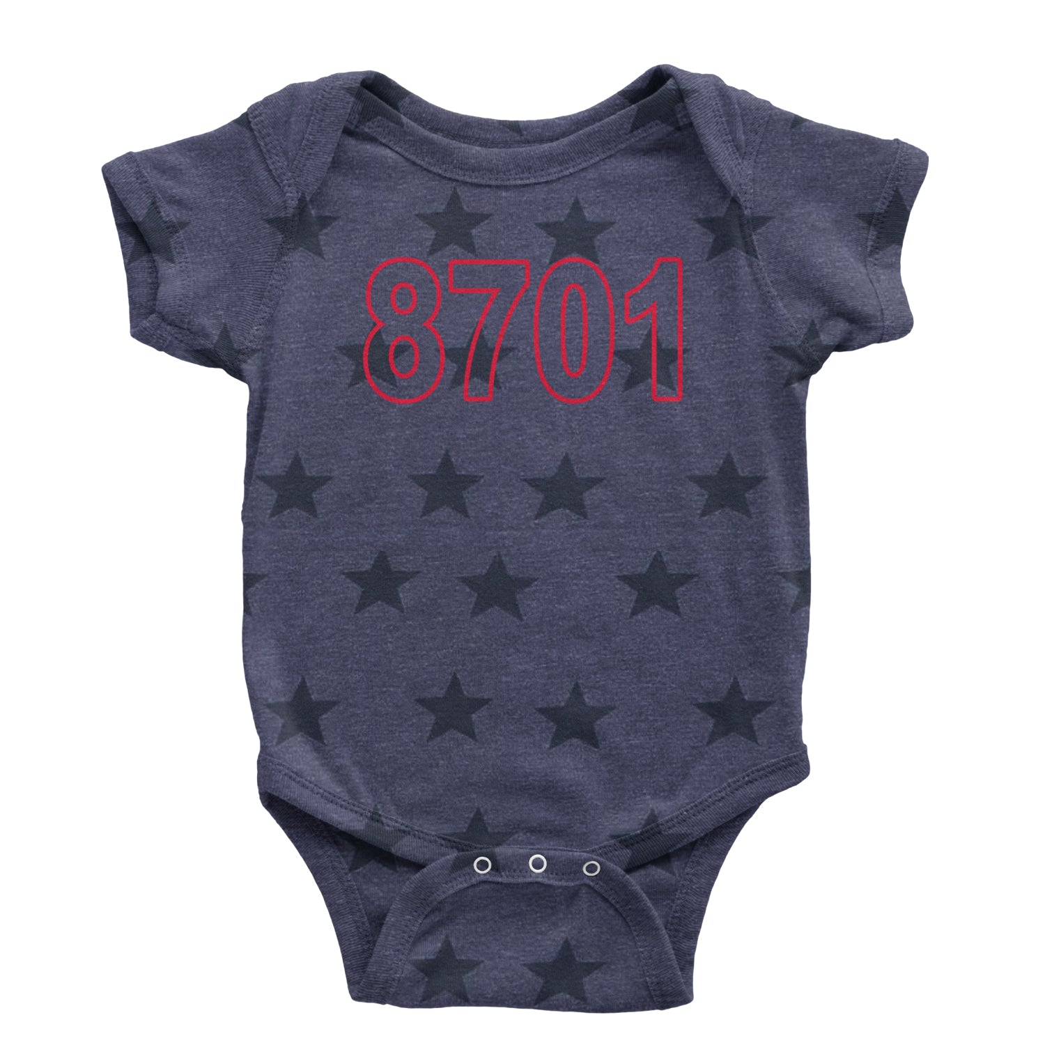 Timeless 8701 Era Y2K Infant One-Piece Romper Bodysuit and Toddler T-shirt Navy Blue STAR