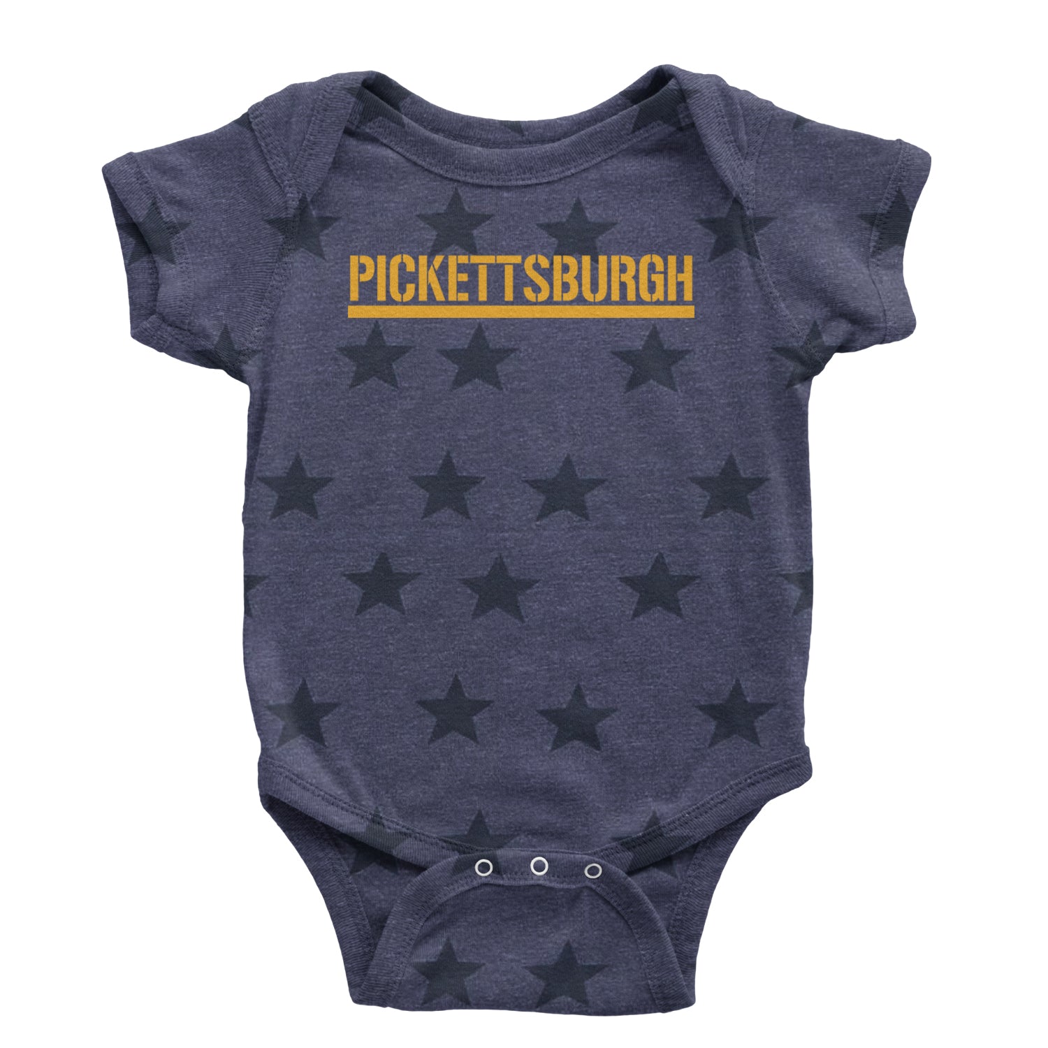 Pickettsburgh Pittsburgh Football Infant One-Piece Romper Bodysuit and Toddler T-shirt Navy Blue STAR