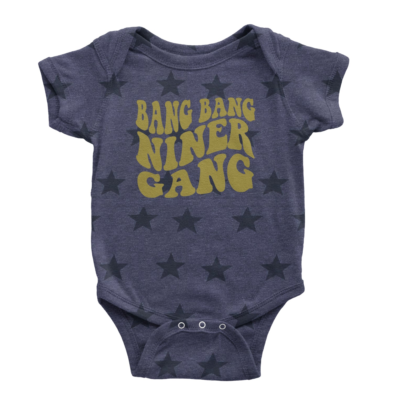 WAVE Bang Bang Nin-r Gang San Francisco Infant One-Piece Romper Bodysuit and Toddler T-shirt Navy Blue STAR