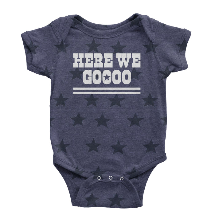 Here We Go Dem Boys Dallas Football Infant One-Piece Romper Bodysuit or Toddler T-shirt