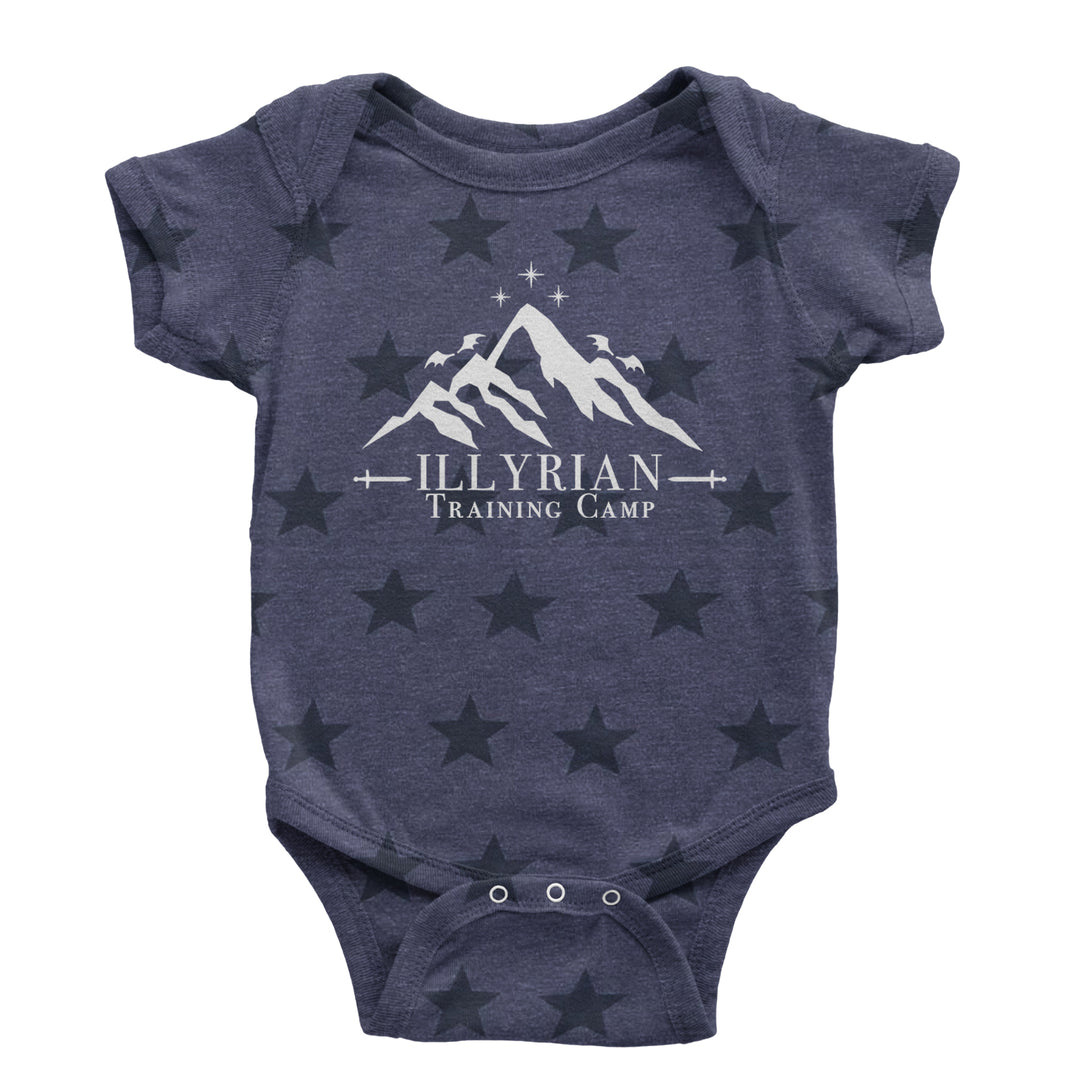 Illyrian Training Camp Night Court Infant One-Piece Romper Bodysuit and Toddler T-shirt Navy Blue STAR