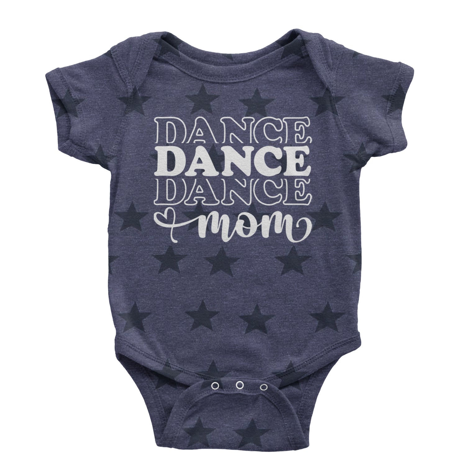 Dance Mom Infant One-Piece Romper Bodysuit and Toddler T-shirt Navy Blue STAR