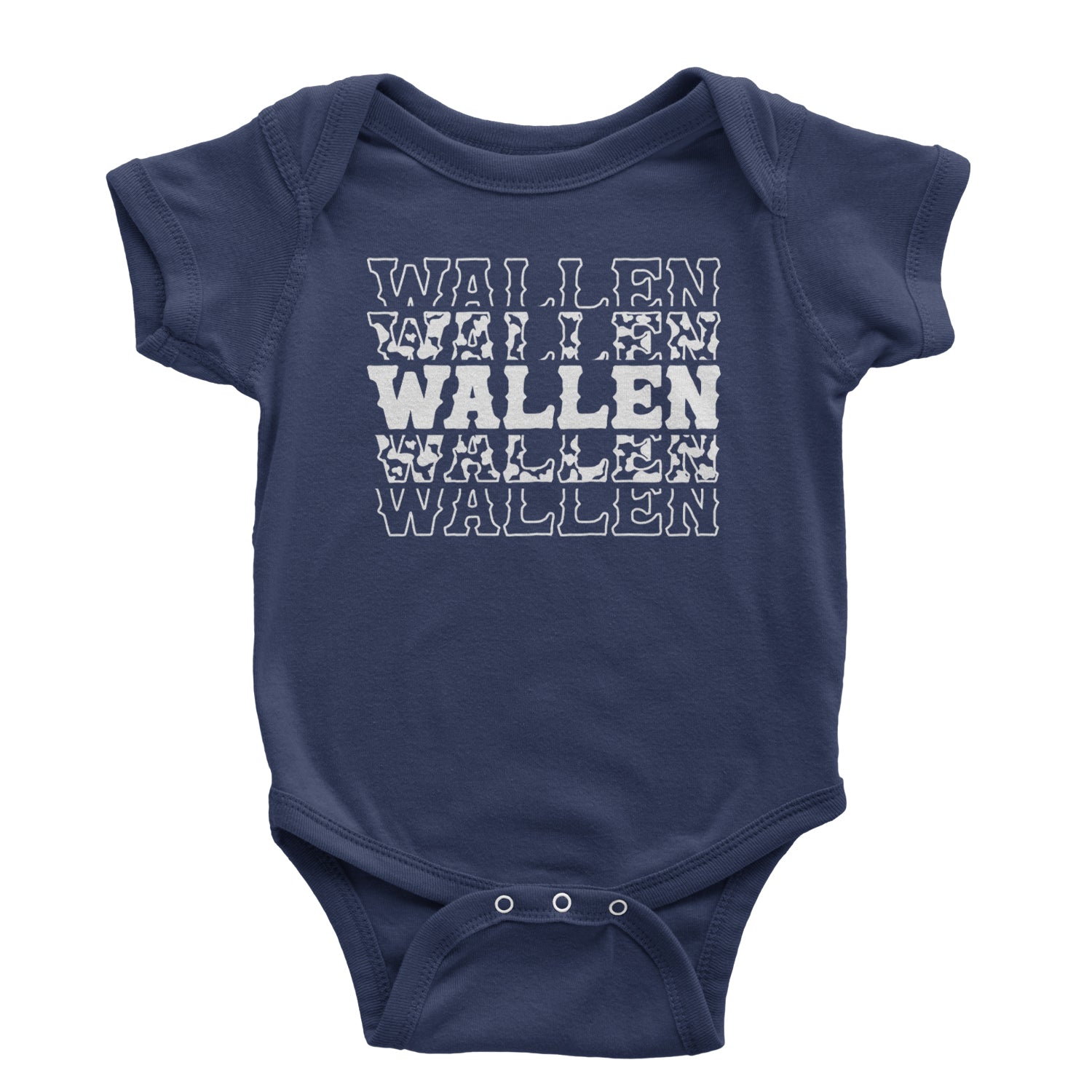 Wallen Country Music Western Infant One-Piece Romper Bodysuit and Toddler T-shirt Navy Blue