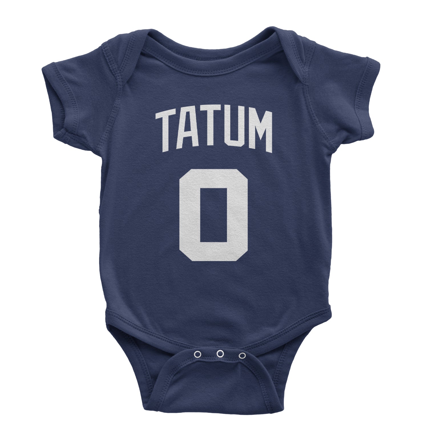 Tatum #0 Boston Basketball Infant One-Piece Romper Bodysuit and Toddler T-shirt Navy Blue