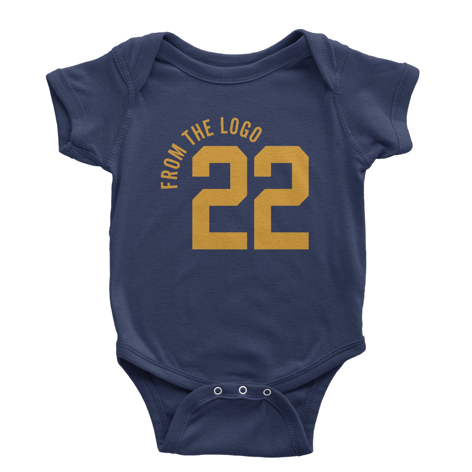 From The Logo #22 Basketball Infant One-Piece Romper Bodysuit and Toddler T-shirt Navy Blue