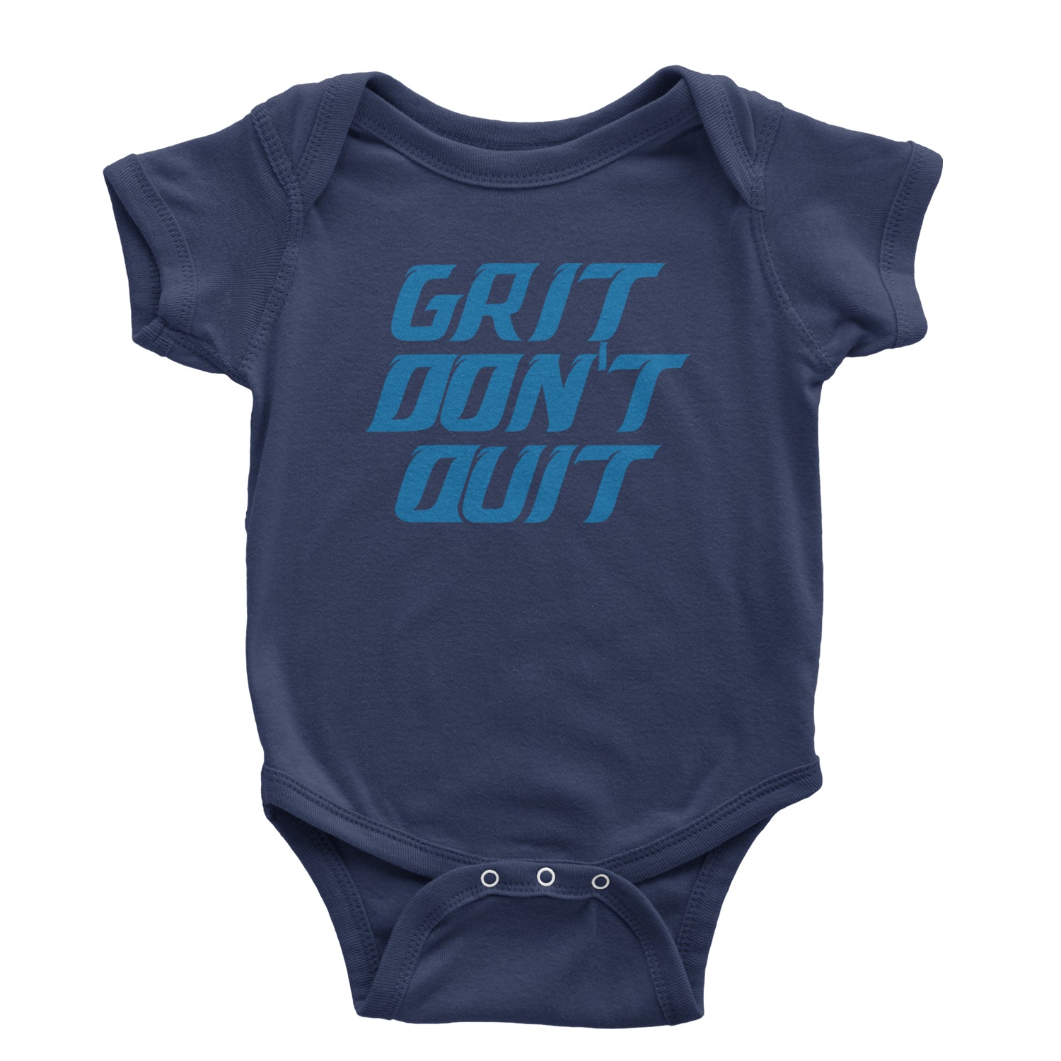 Grit Don't Quit Detroit Grit Infant One-Piece Romper Bodysuit and Toddler T-shirt Navy Blue