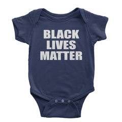 Black Lives Matter BLM Infant One-Piece Romper Bodysuit and Toddler T-shirt Navy Blue