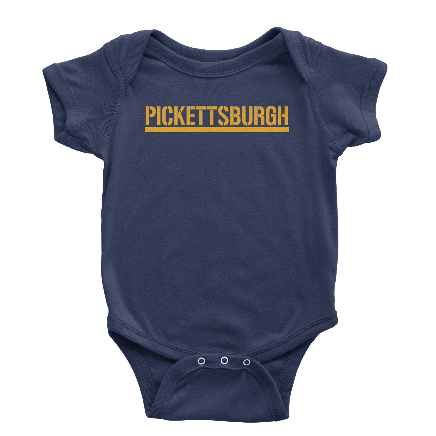 Pickettsburgh Pittsburgh Football Infant One-Piece Romper Bodysuit and Toddler T-shirt Navy Blue