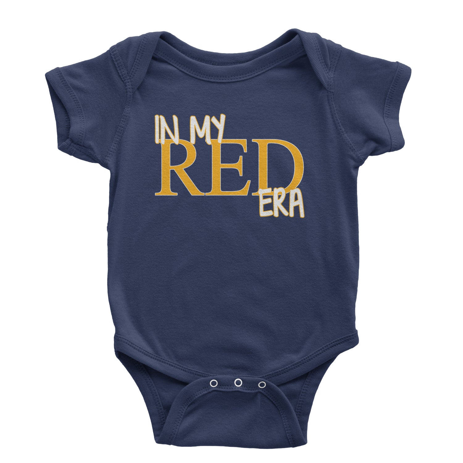 In My Red Era Kansas City Infant One-Piece Romper Bodysuit and Toddler T-shirt Navy Blue