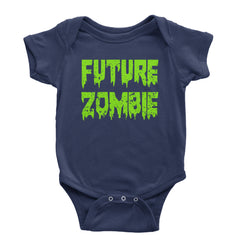 Future Zombie Horror Infant One-Piece Romper Bodysuit and Toddler T-shirt Navy Blue