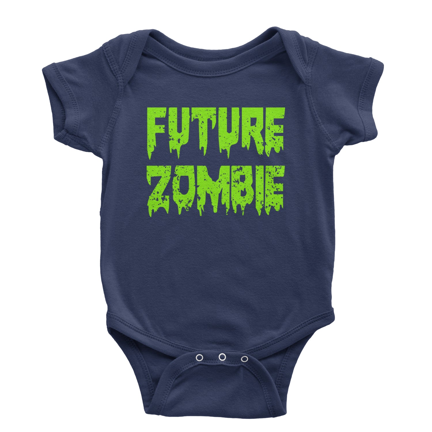 Future Zombie Horror Infant One-Piece Romper Bodysuit and Toddler T-shirt Navy Blue