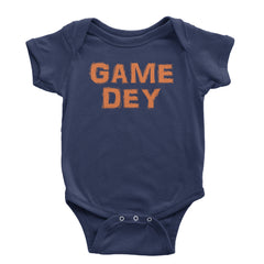 Game Dey Cincinnati Football Infant One-Piece Romper Bodysuit and Toddler T-shirt Navy Blue