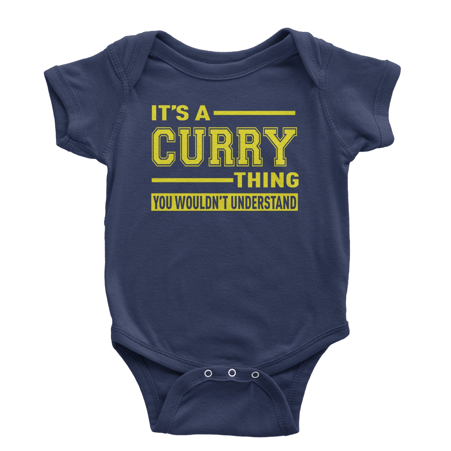 It's A Curry Thing, You Wouldn't Understand Basketball Infant One-Piece Romper Bodysuit and Toddler T-shirt Navy Blue