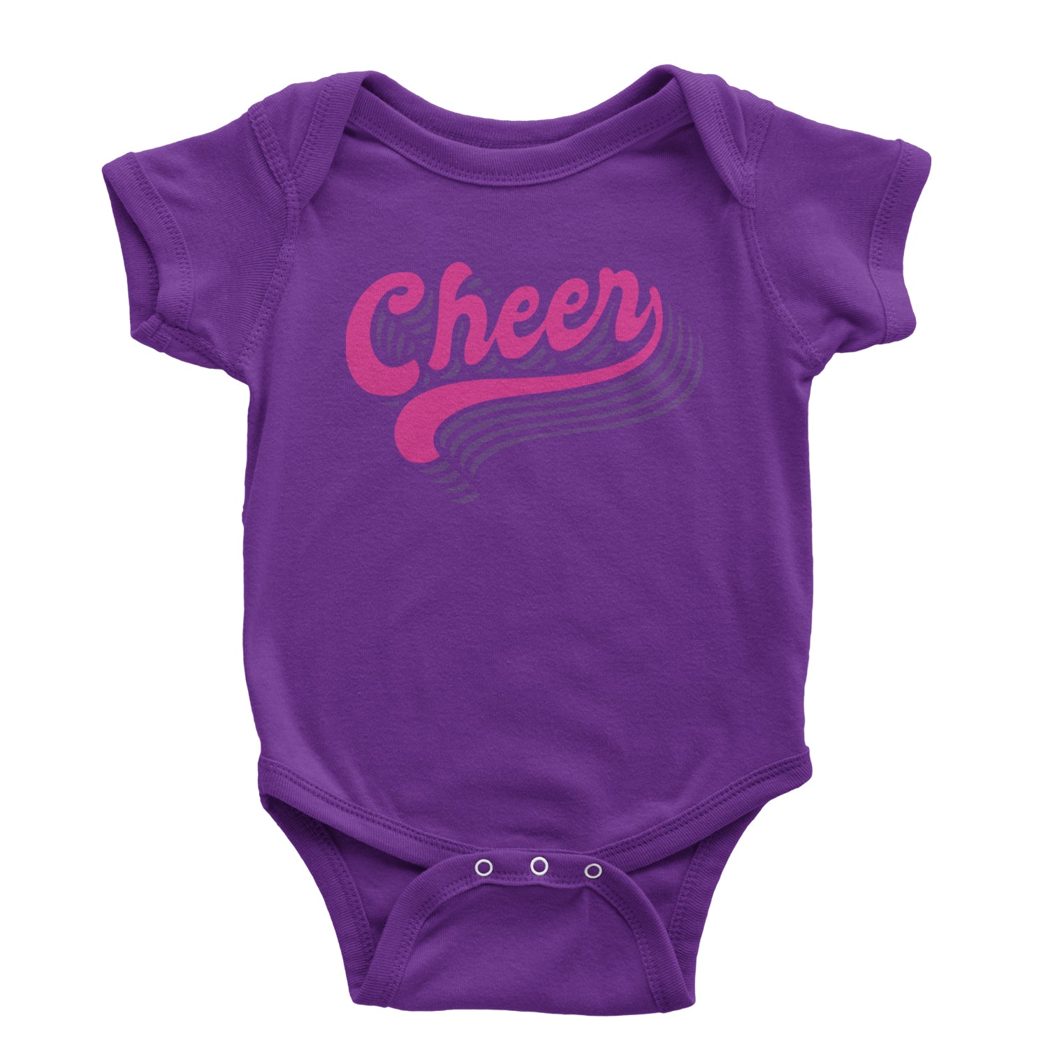 Cheer Pride Infant One-Piece Romper Bodysuit and Toddler T-shirt Purple