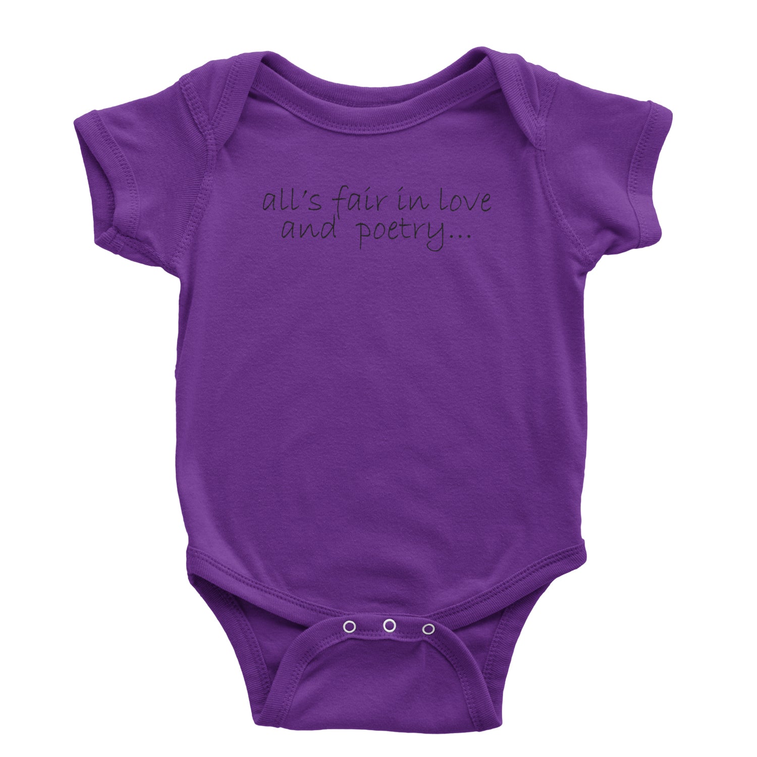 All's Fair In Love And Poetry TTPD Poets Department Infant One-Piece Romper Bodysuit and Toddler T-shirt Purple