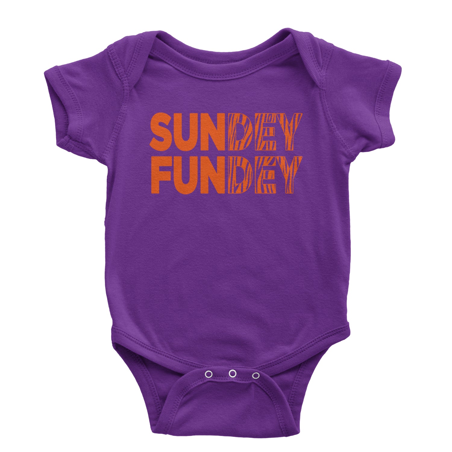 SunDEY FunDEY Sunday FundayInfant One-Piece Romper Bodysuit and Toddler T-shirt Purple