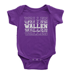 Wallen Country Music Western Infant One-Piece Romper Bodysuit and Toddler T-shirt Purple