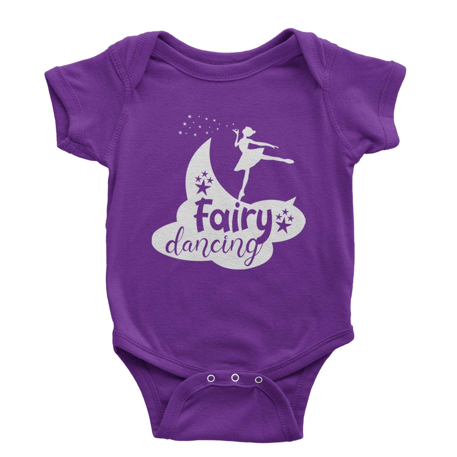 Fairy Dancing Infant One-Piece Romper Bodysuit and Toddler T-shirt Purple