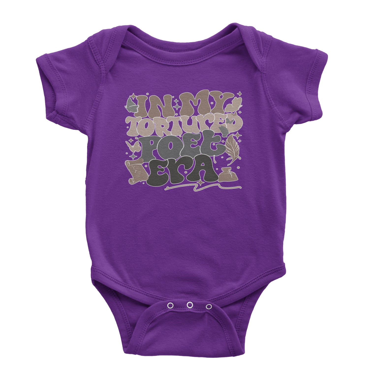 In My Tortured Poet Era TTPD Music Infant One-Piece Romper Bodysuit and Toddler T-shirt Purple