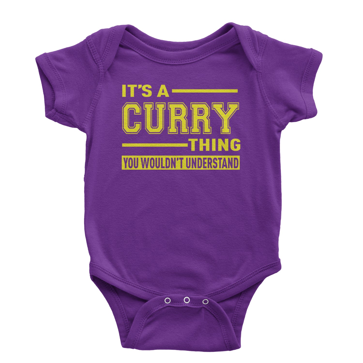 It's A Curry Thing, You Wouldn't Understand Basketball Infant One-Piece Romper Bodysuit and Toddler T-shirt Purple