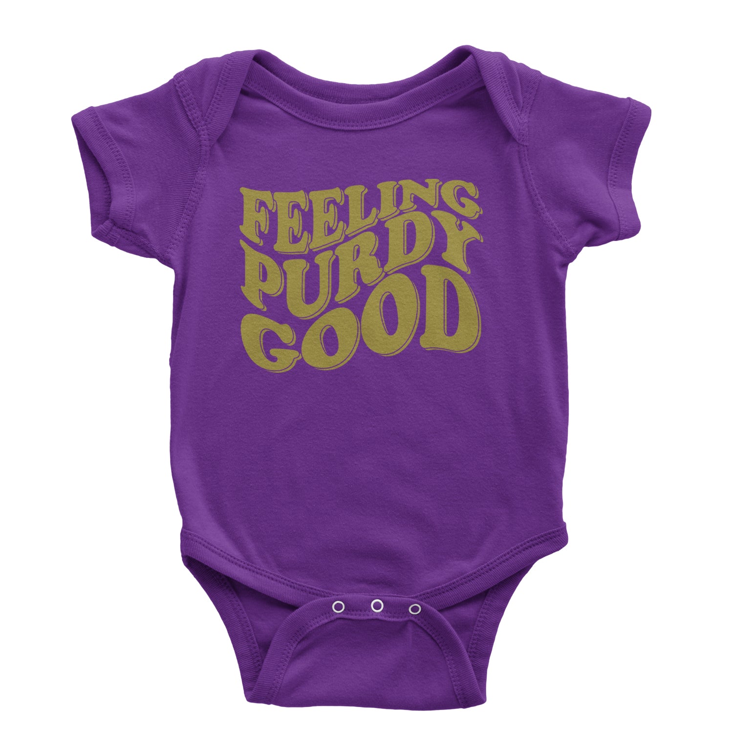 Feeling Purdy Good San Francisco Infant One-Piece Romper Bodysuit and Toddler T-shirt Purple