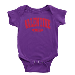 Valentines Vibes Infant One-Piece Romper Bodysuit and Toddler T-shirt Purple