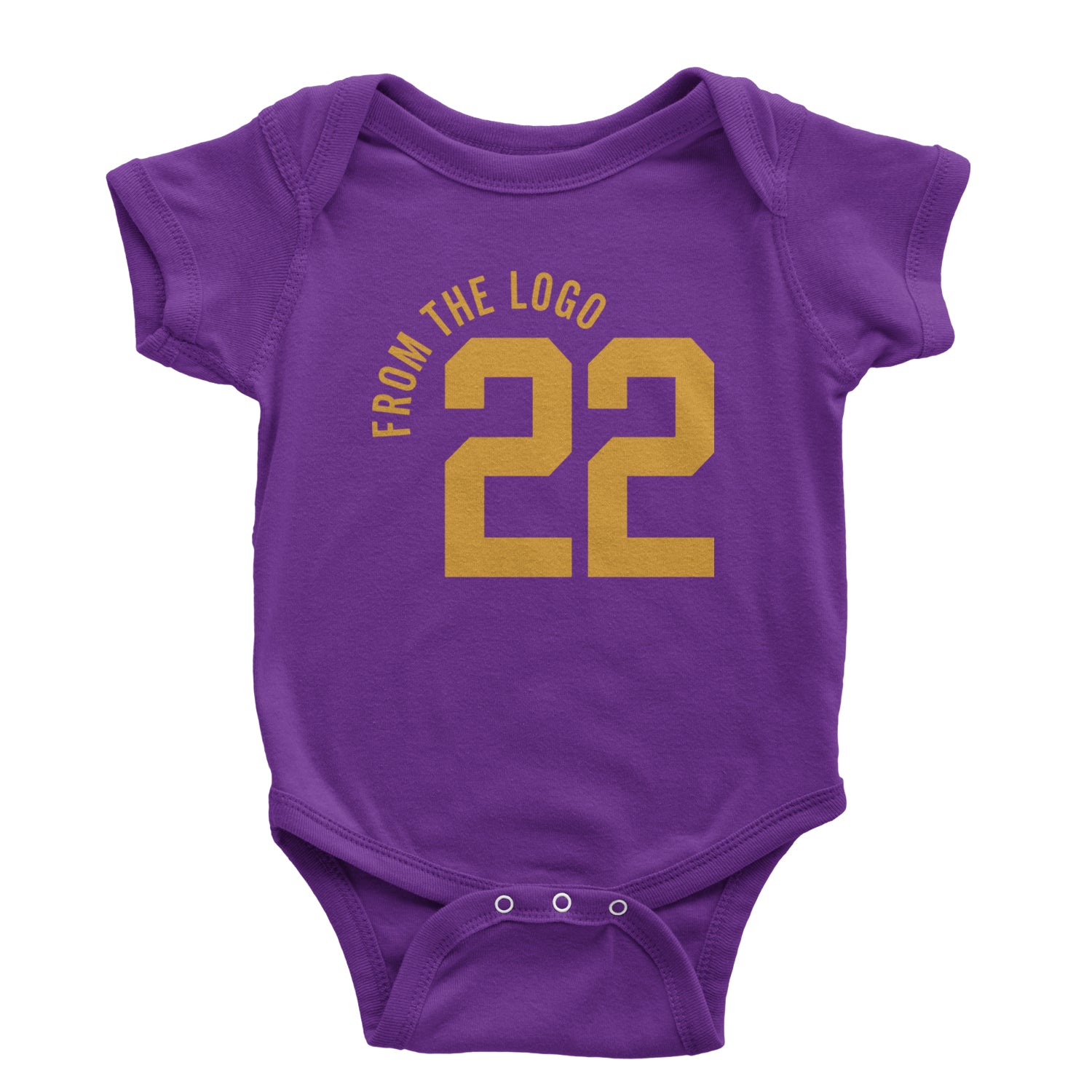 From The Logo #22 Basketball Infant One-Piece Romper Bodysuit and Toddler T-shirt Purple