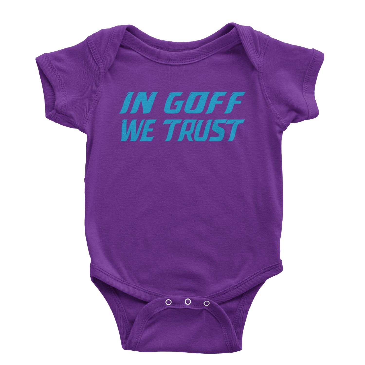 In Goff We Trust Detroit Infant One-Piece Romper Bodysuit and Toddler T-shirt Purple