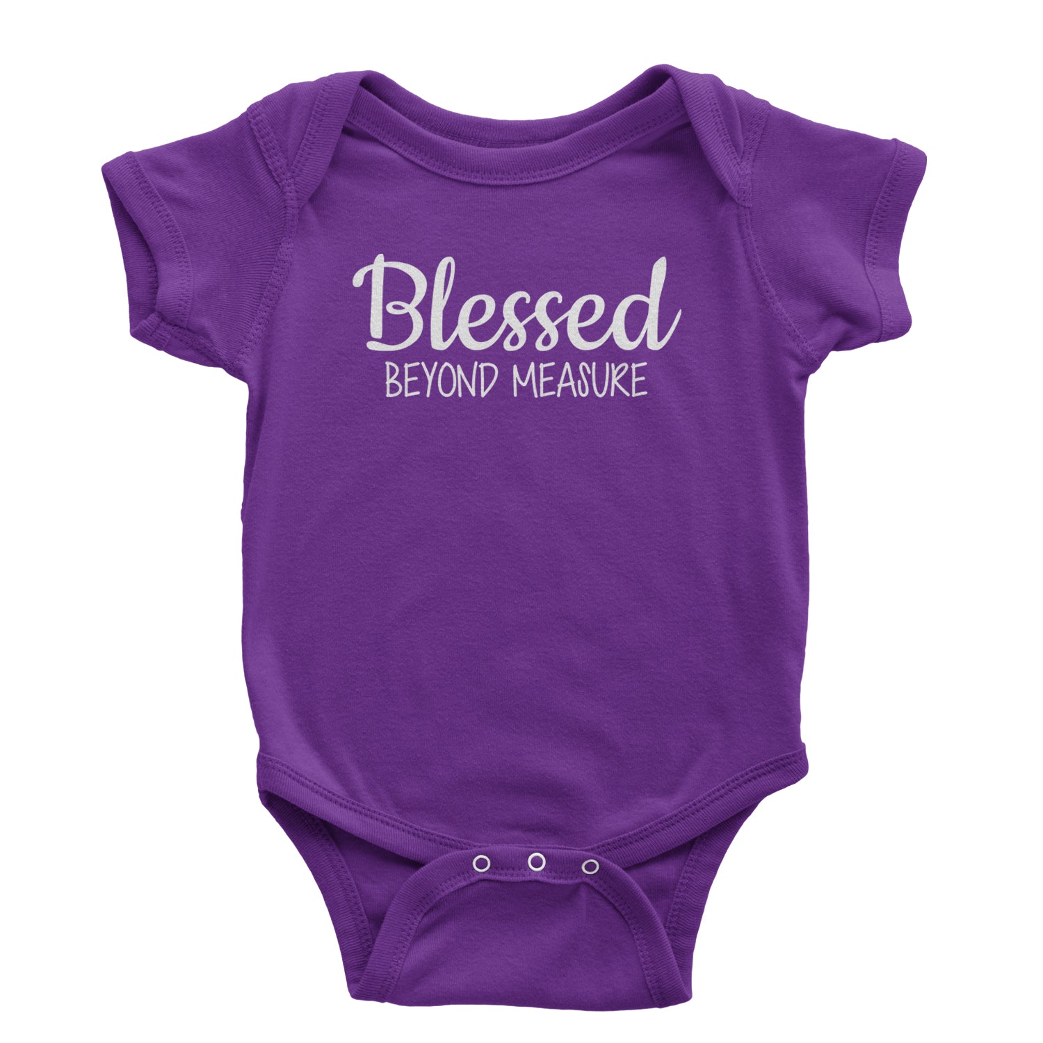 Blessed Beyond Measure Infant One-Piece Romper Bodysuit and Toddler T-shirt Purple