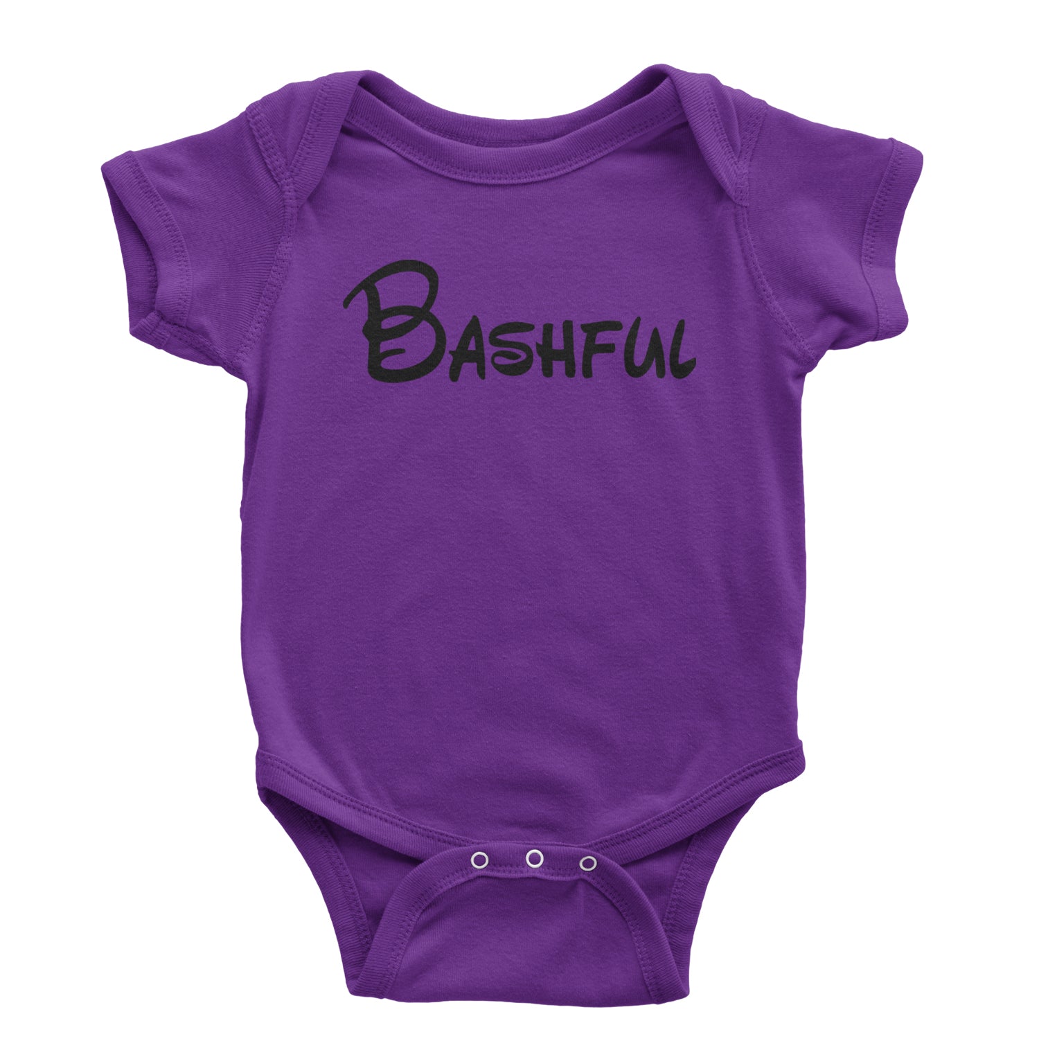 Bashful - 7 Dwarfs Costume Infant One-Piece Romper Bodysuit and Toddler T-shirt Purple