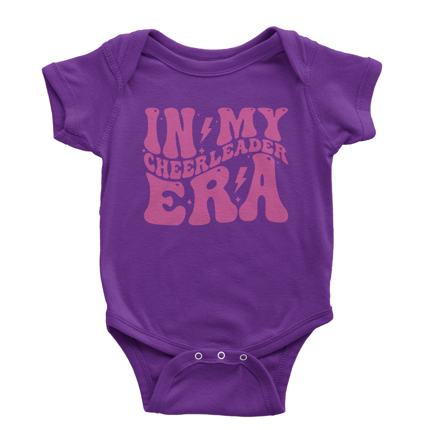 In My Cheerleader Era Infant One-Piece Romper Bodysuit and Toddler T-shirt Purple