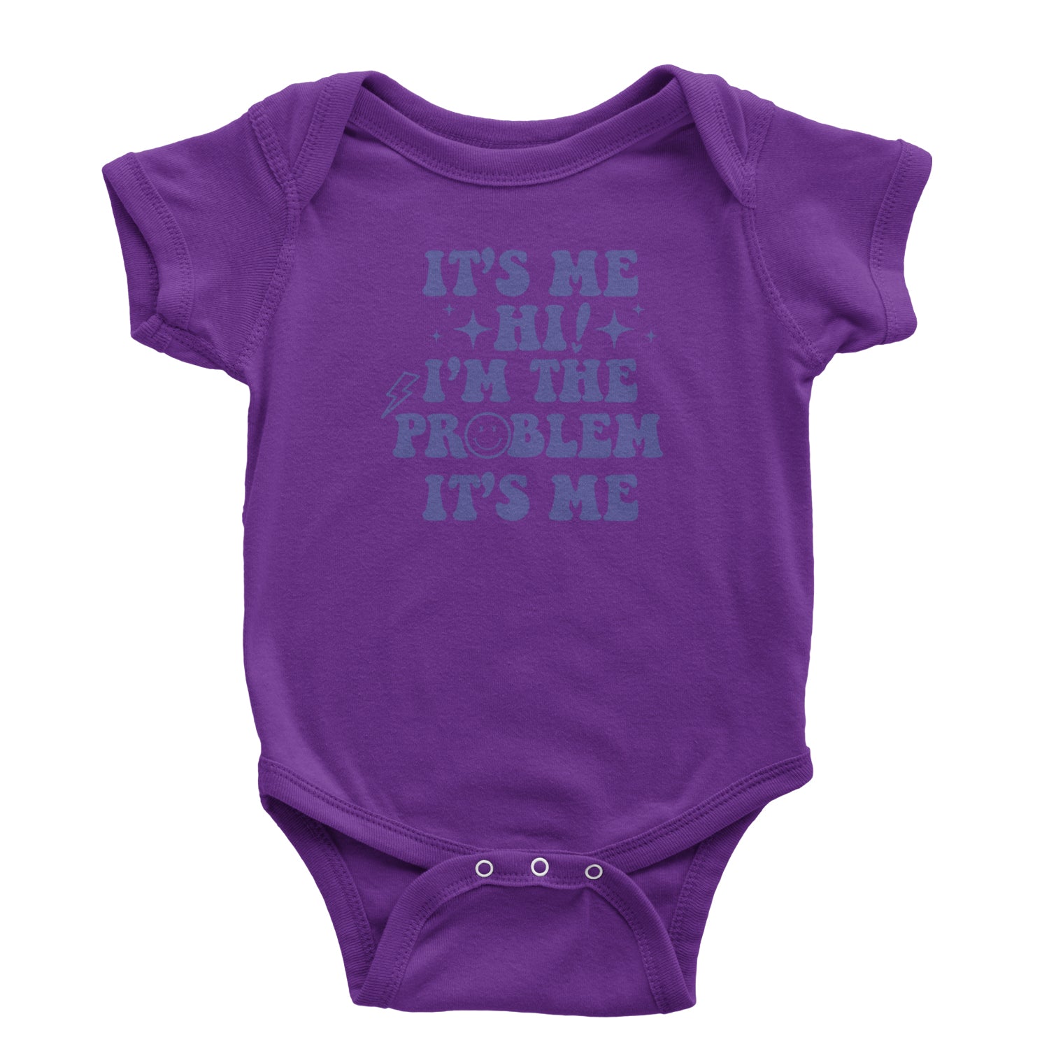 It's Me Hi I'm The Problem Infant One-Piece Romper Bodysuit and Toddler T-shirt Purple