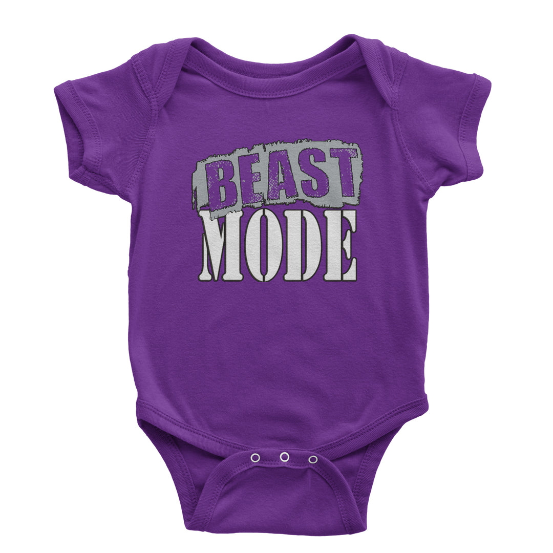 Beast Mode Training Gym Workout graphic on Onesie and Toddler T-Shirt alternate view 3