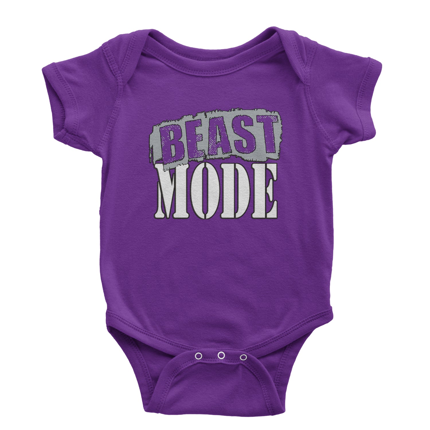 Beast Mode Training Gym Workout Infant One-Piece Romper Bodysuit and Toddler T-shirt Purple