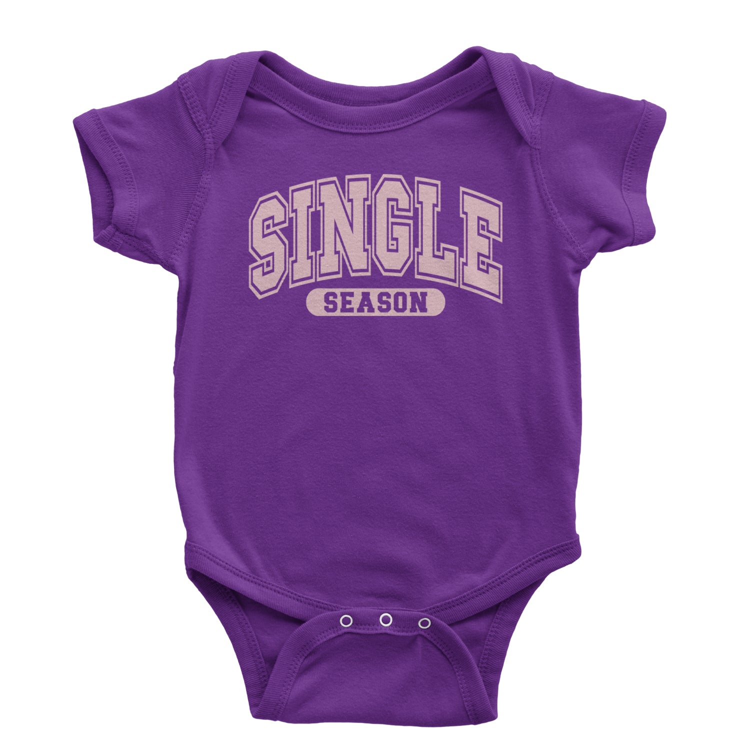 Single Season Valentine's Day Infant One-Piece Romper Bodysuit and Toddler T-shirt Purple