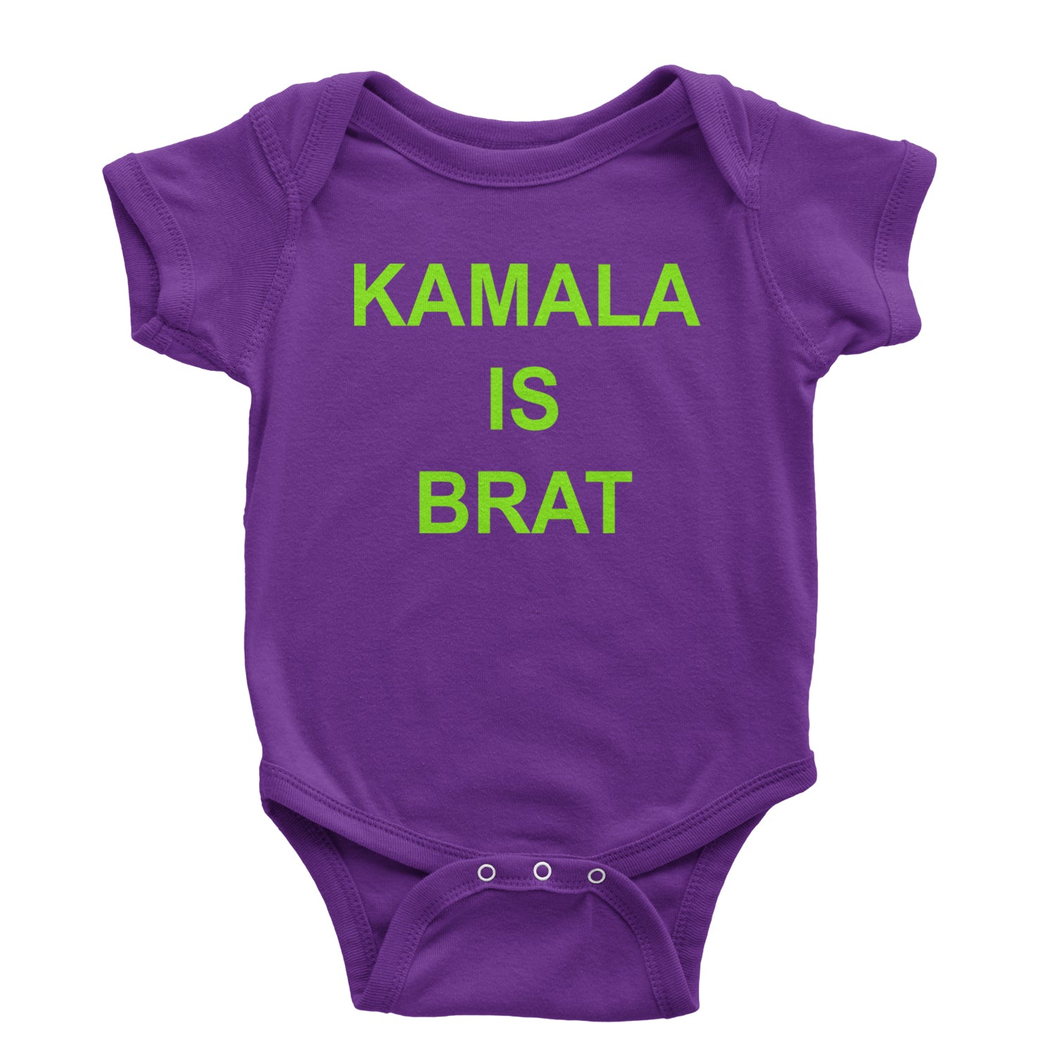 Kamala Is Brat - President Harris 2024 Infant One-Piece Romper Bodysuit and Toddler T-shirt Purple