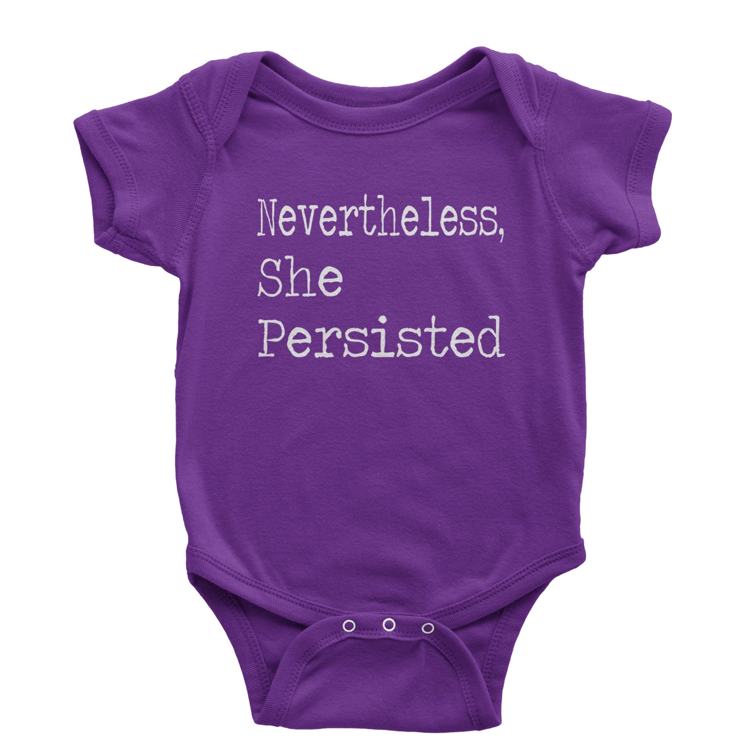 Nevertheless, She Persisted  Infant One-Piece Romper Bodysuit and Toddler T-shirt Purple