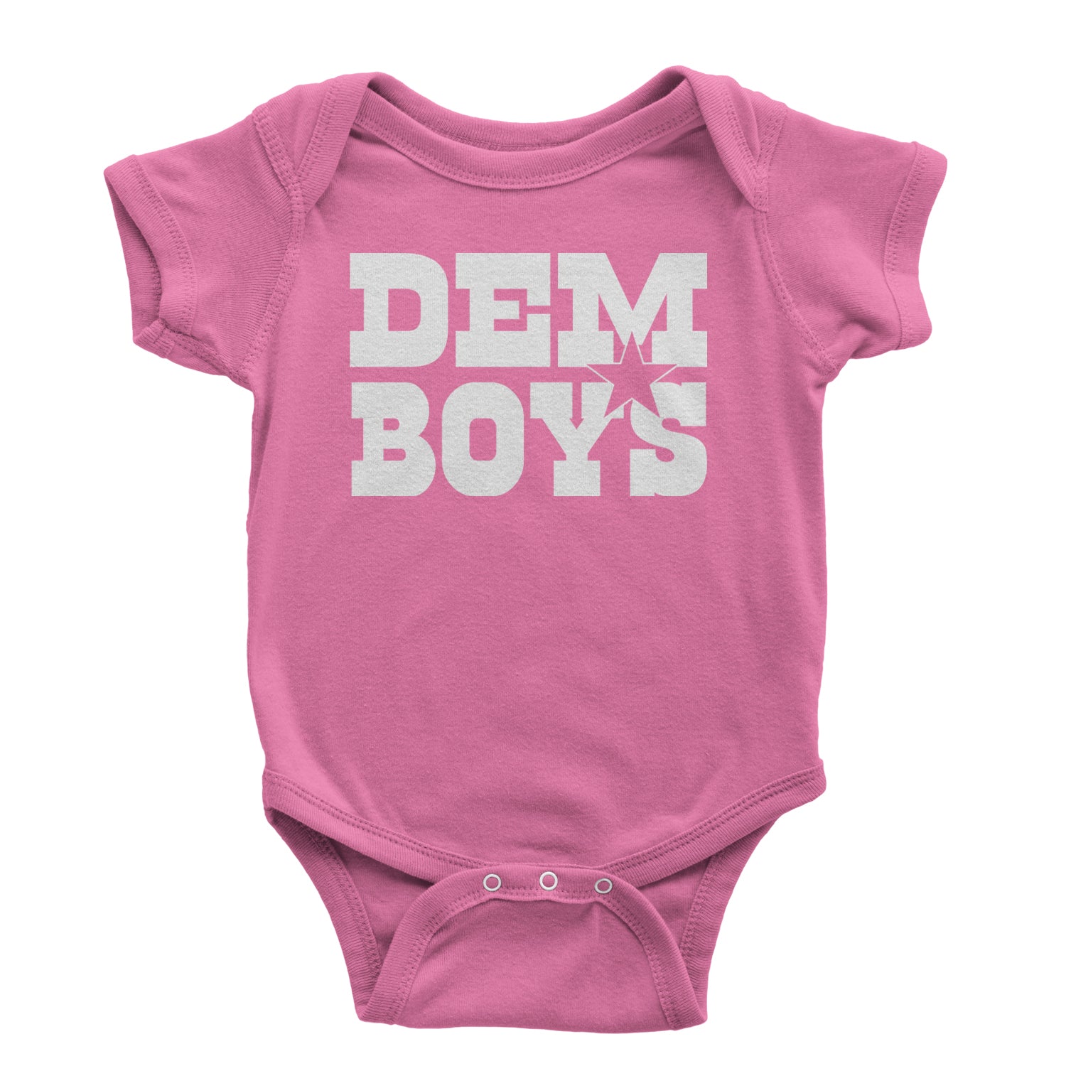 Dem Boys Dallas Football Infant One-Piece Romper Bodysuit and Toddler T-shirt Raspberry