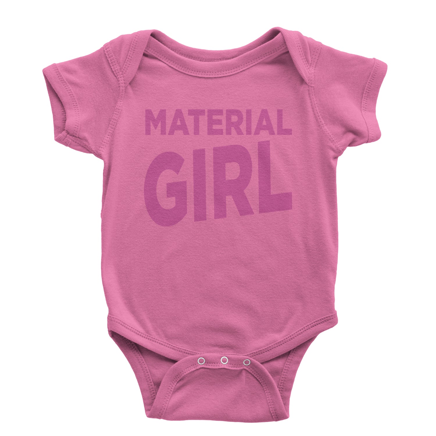 Material Girl 80's Retro Celebration Infant One-Piece Romper Bodysuit and Toddler T-shirt Raspberry