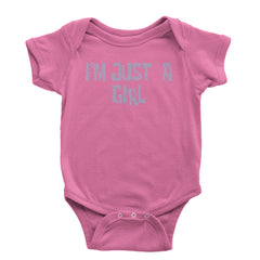 I'm Just A Girl Guts Music Infant One-Piece Romper Bodysuit and Toddler T-shirt Raspberry