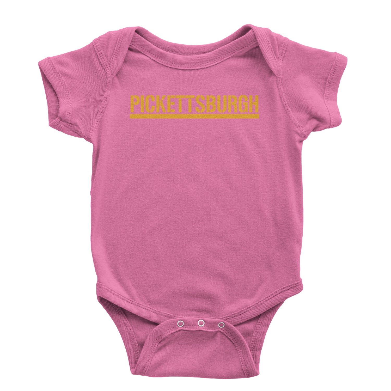 Pickettsburgh Pittsburgh Football Infant One-Piece Romper Bodysuit and Toddler T-shirt Raspberry