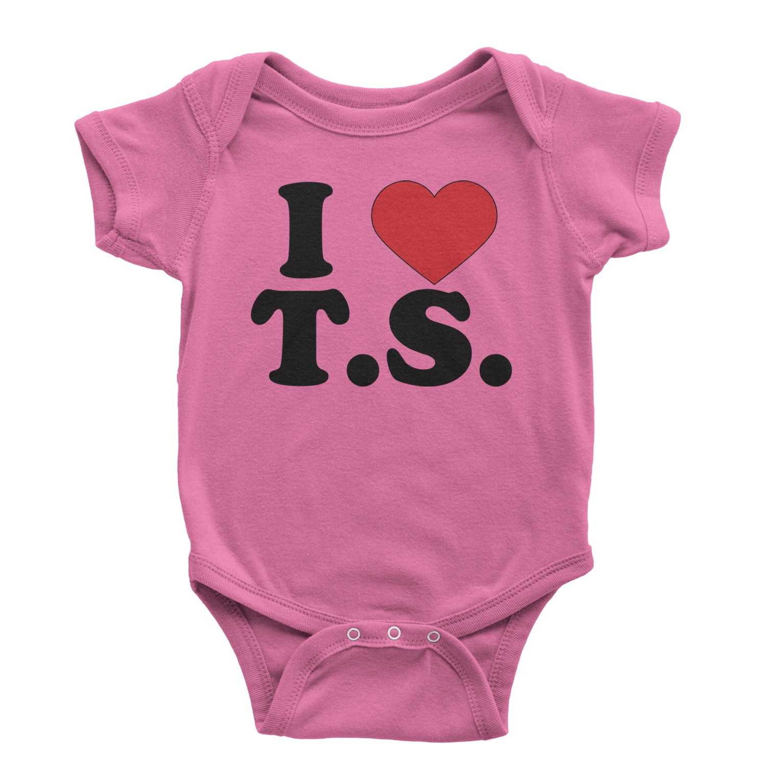 I Heart T.S. Concert Music Lover  Infant One-Piece Romper Bodysuit and Toddler T-shirt Raspberry