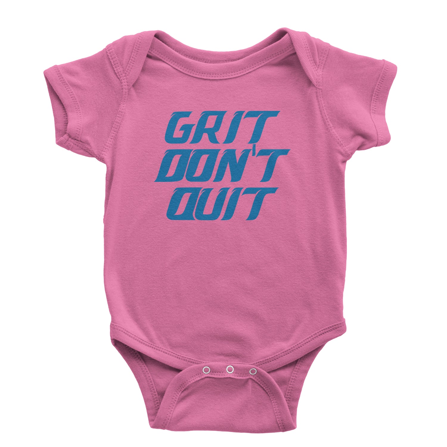 Grit Don't Quit Detroit Grit Infant One-Piece Romper Bodysuit and Toddler T-shirt Raspberry