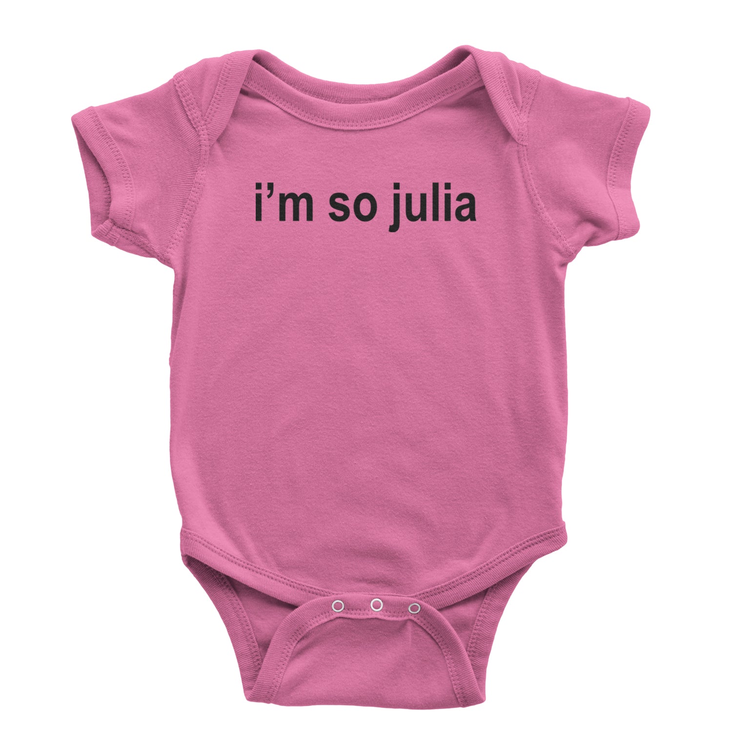 I'm So Julia Brat Green Infant One-Piece Romper Bodysuit and Toddler T-shirt Raspberry