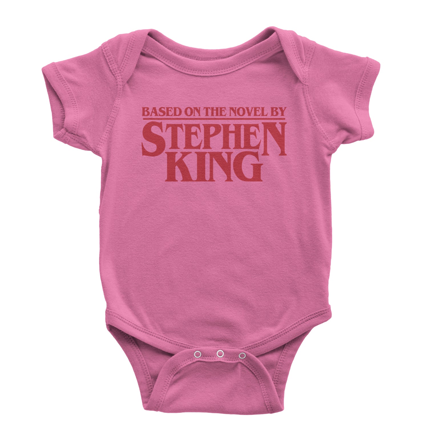 Based On The Novel By Stephen King Infant One-Piece Romper Bodysuit and Toddler T-shirt Raspberry